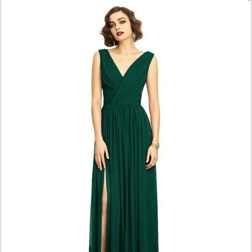Emerald green elegant dress